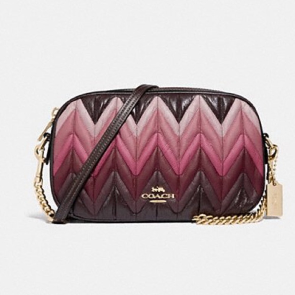 COACH CHAIN CROSSBODY WITH OMBRÉ QUILTING.